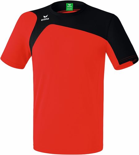 Tennis-Shirt rot/schwarz Gr.S-3XL