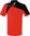 Tennis-Poloshirt rot/schwarz Gr.S-3XL